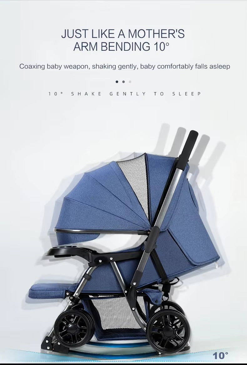 Rockable Baby Stroller & Mobile Crib