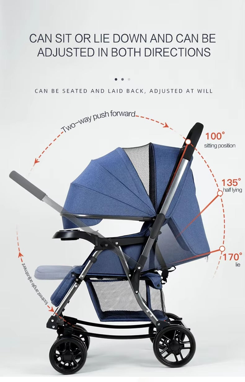 Rockable Baby Stroller & Mobile Crib
