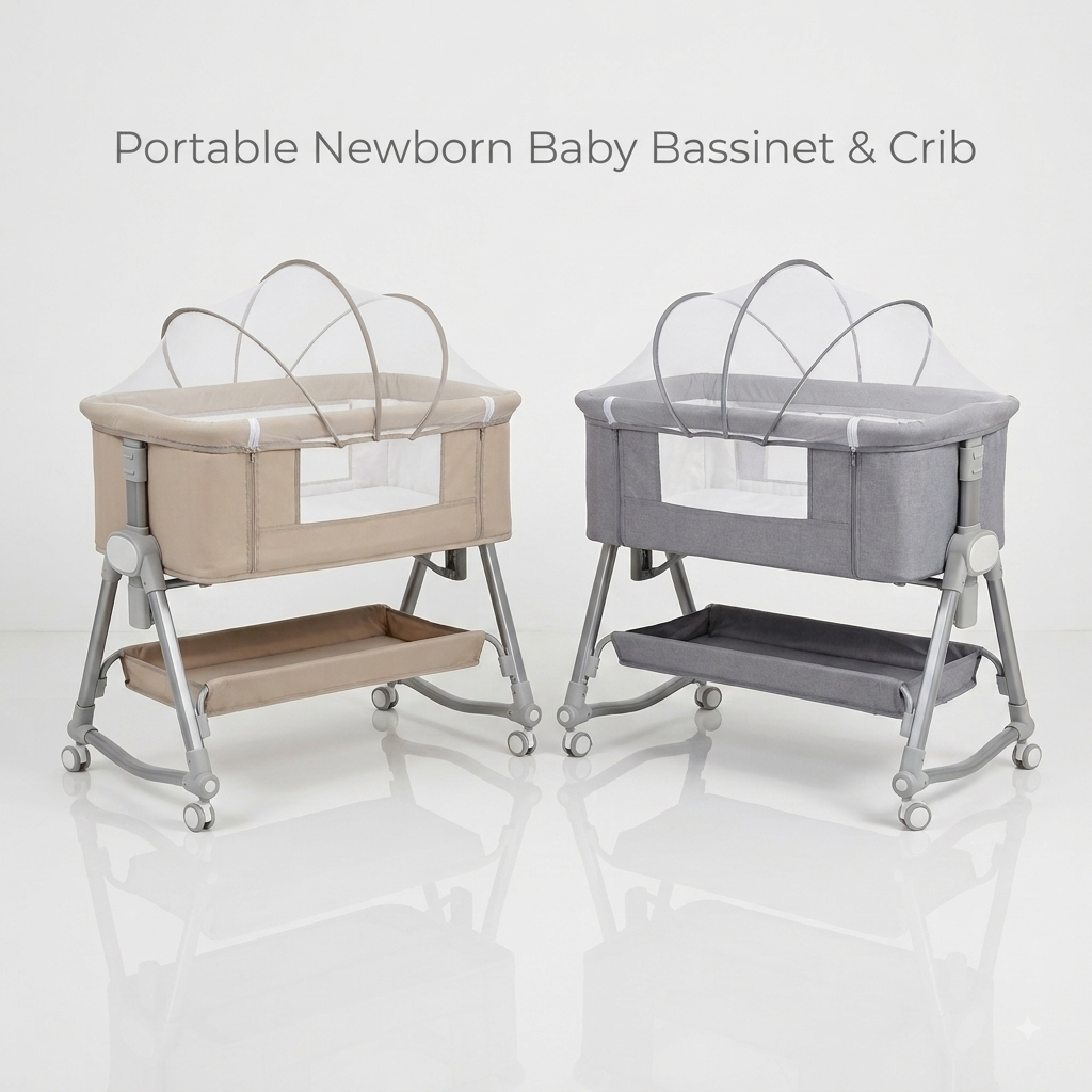 Portable Newborn Baby Bassinet & Crib