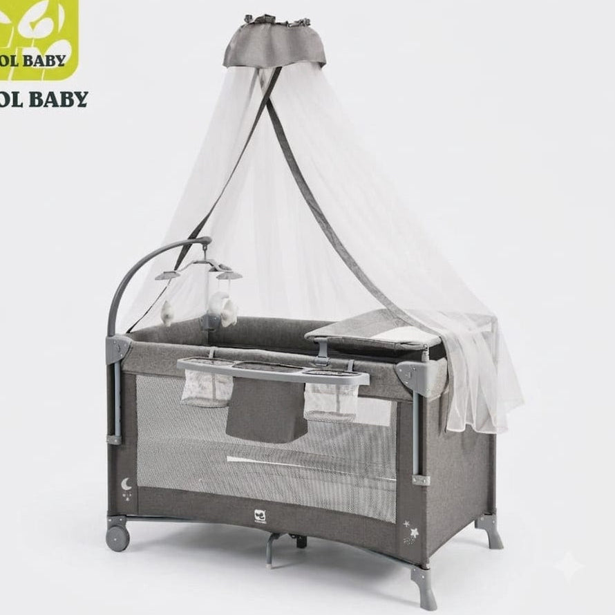 Foldable Baby Bed with Playpen
