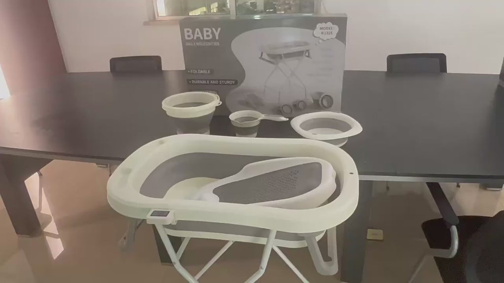 6-in-1 Foldable Baby Bathtub Set with Stand